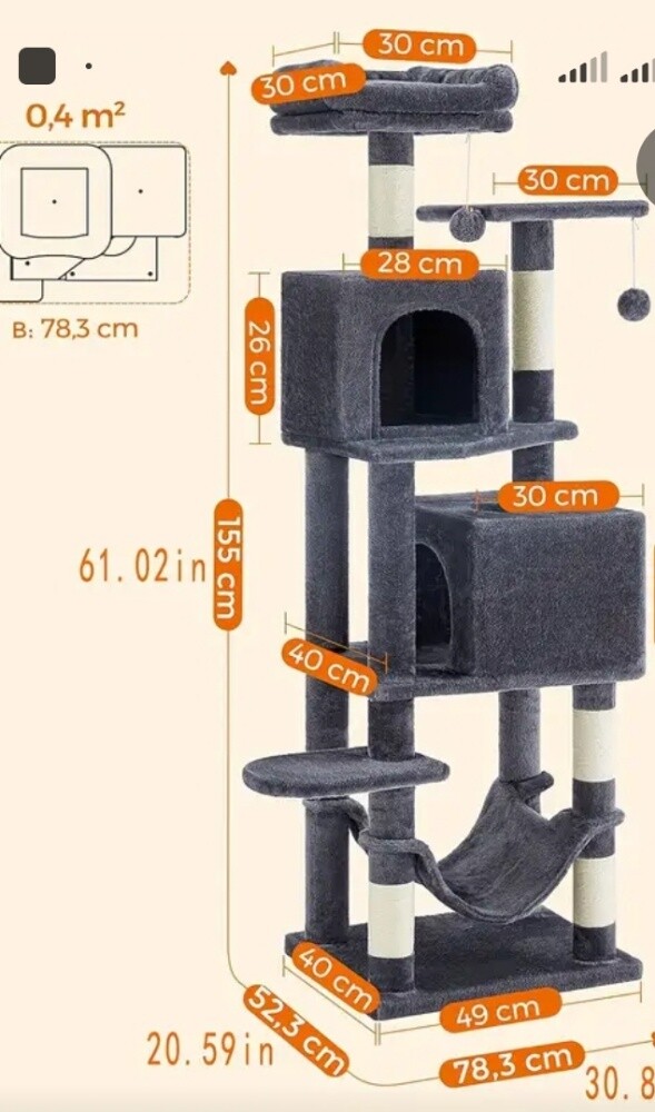 cat climbing tower tree scratcher - 2
