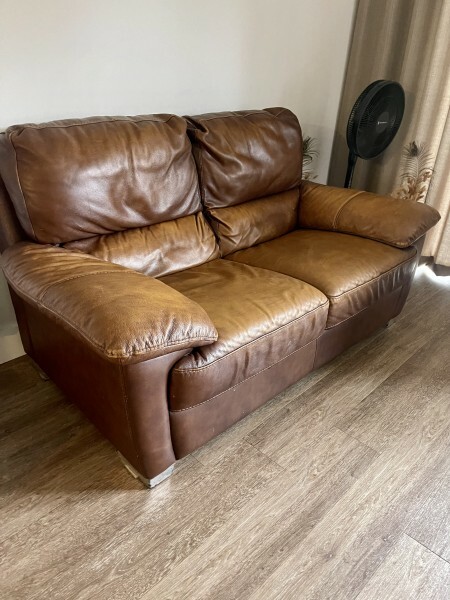 Genuine Leather Sofa - 1