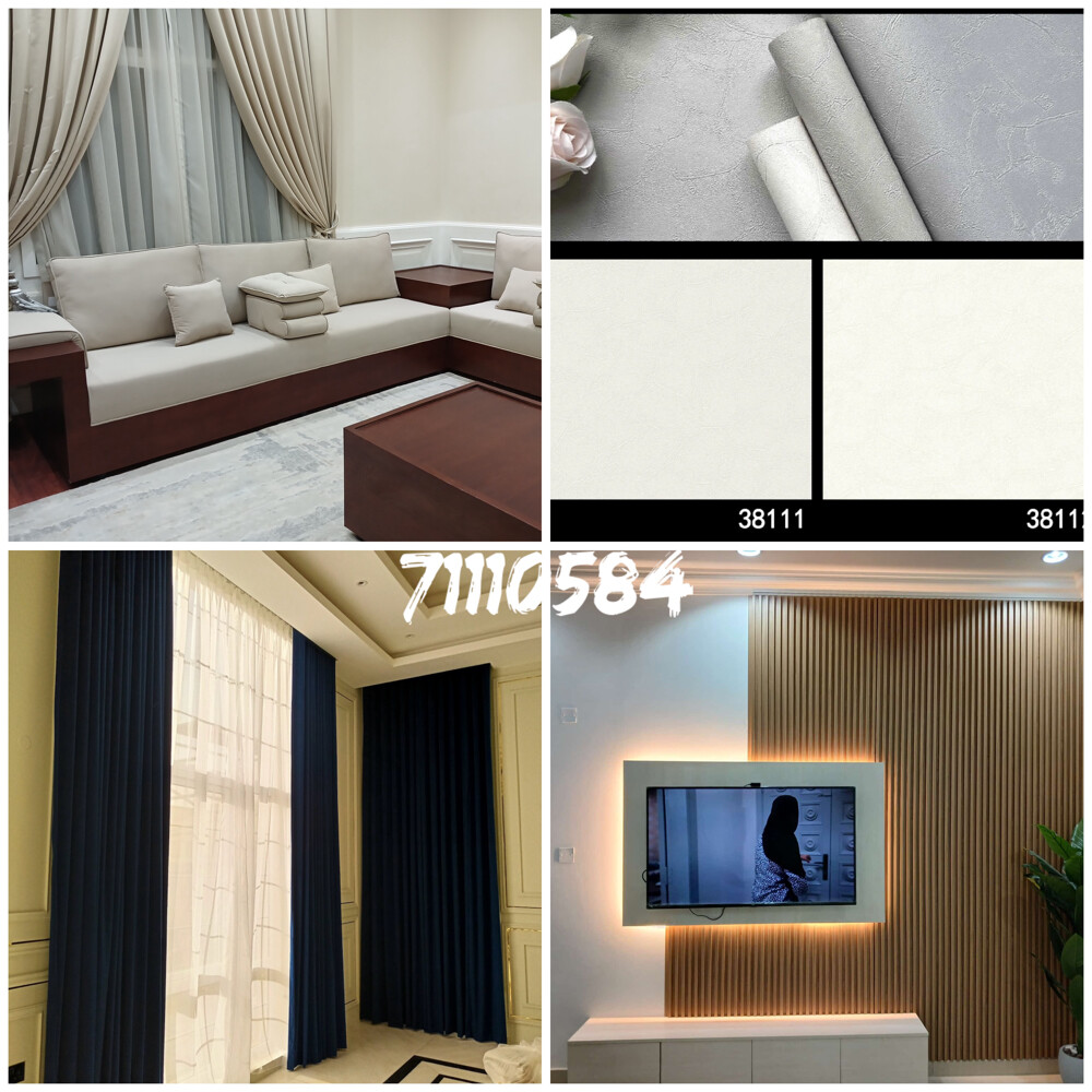 Tv Decor, Curtain, Sofa , Wallpaper - 3