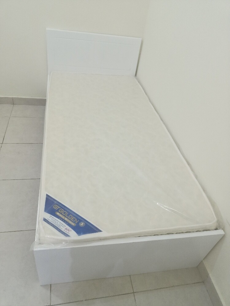 Wooden new single bed frame - 2