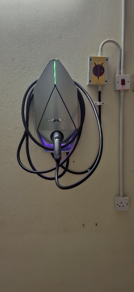 tesla charger installation - 1