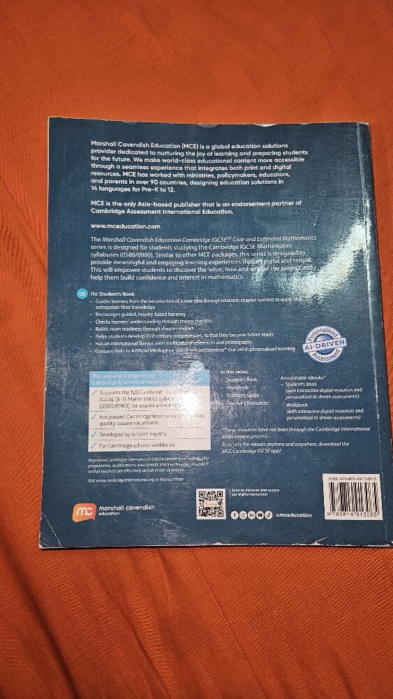 Cambridge IGCSE mathematics book - 3