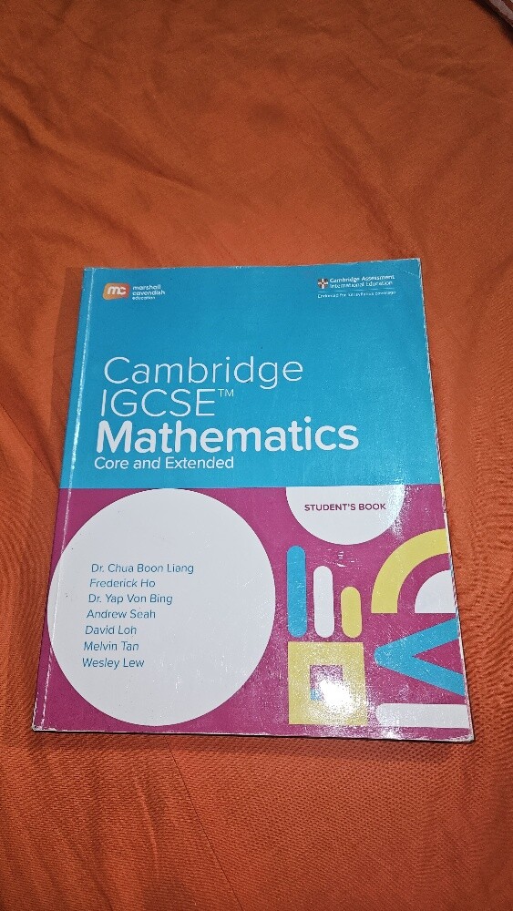 Cambridge IGCSE mathematics book - 1