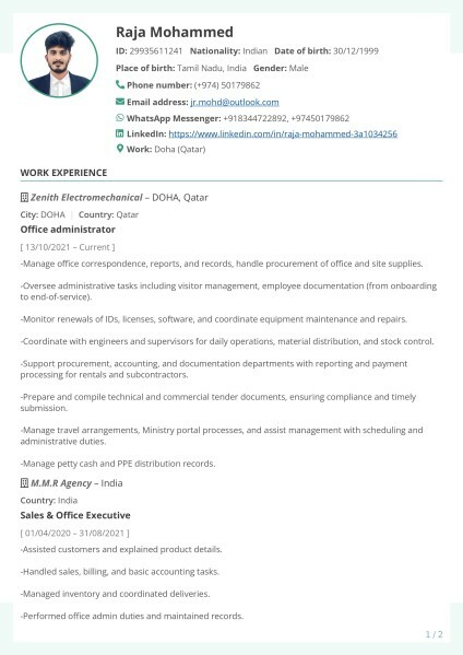 Admin Assistant - 1