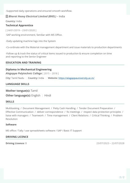 Admin Assistant - 2