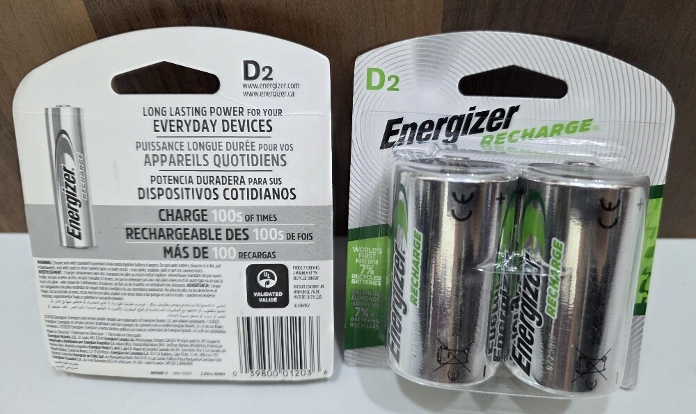 Energizer Rechargeable Battery D2 - 4