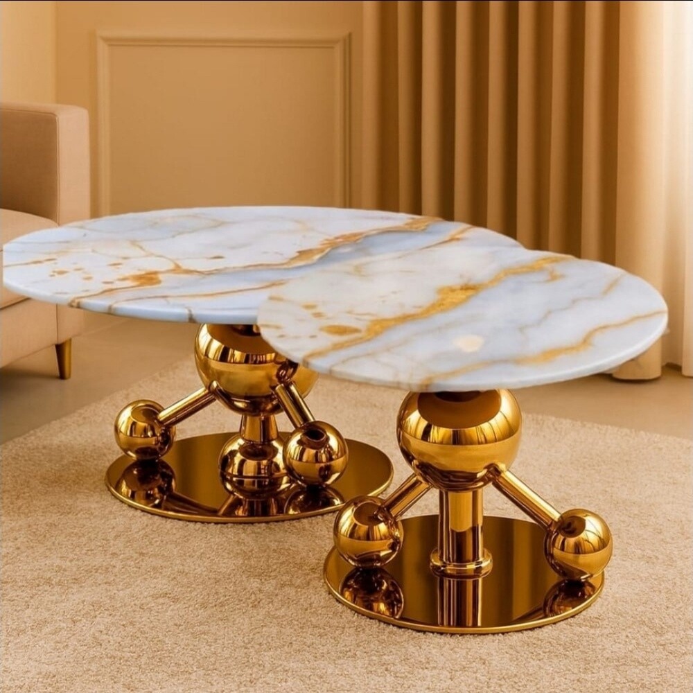 Marble & Wood Tables Collection - 7