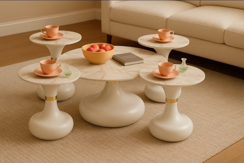 Marble & Wood Tables Collection - 14