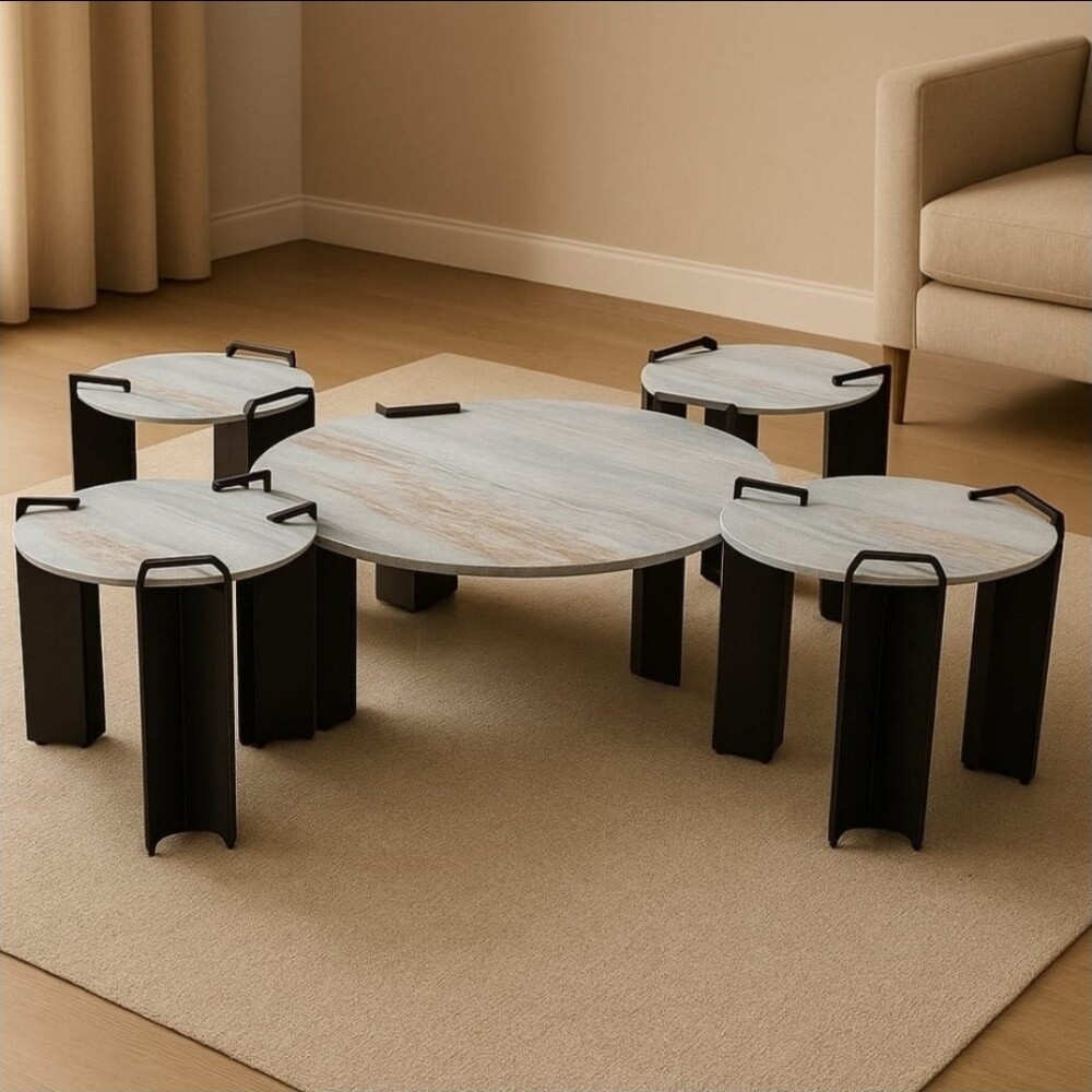 Marble & Wood Tables Collection - 10