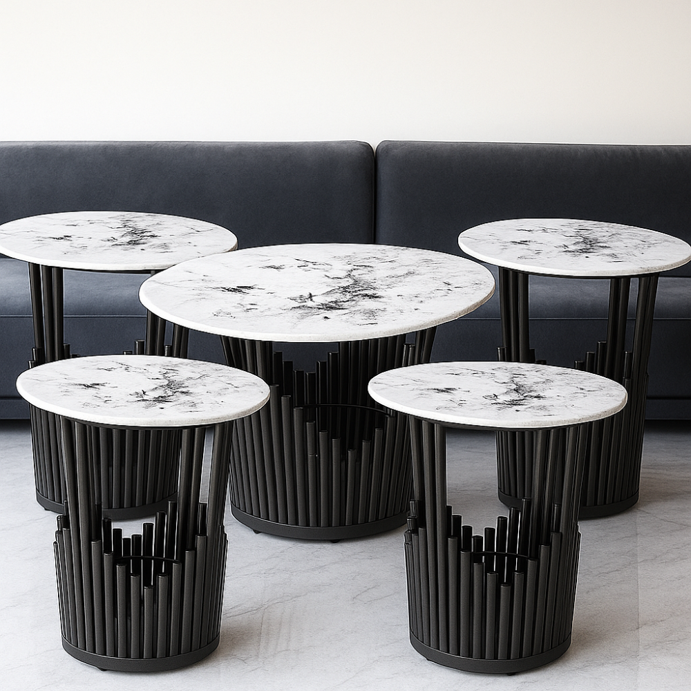 Marble & Wood Tables Collection - 24