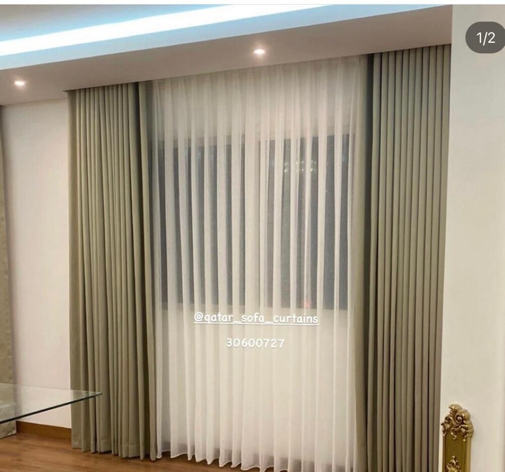 American and wave curtains. - 8