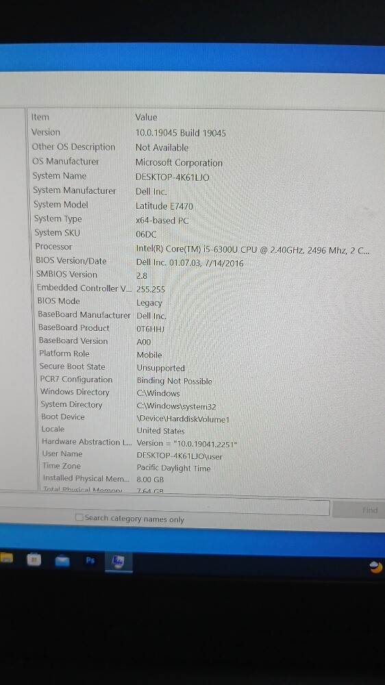 laptop Dell Latitude E7470 - 6