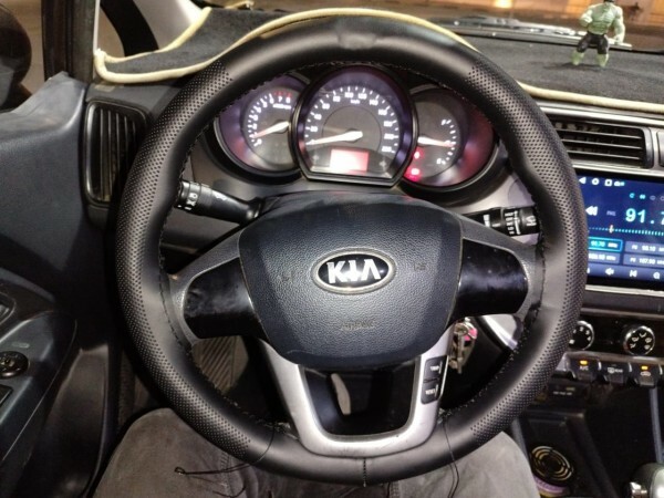 Premium Stitched Steering Cover - 6