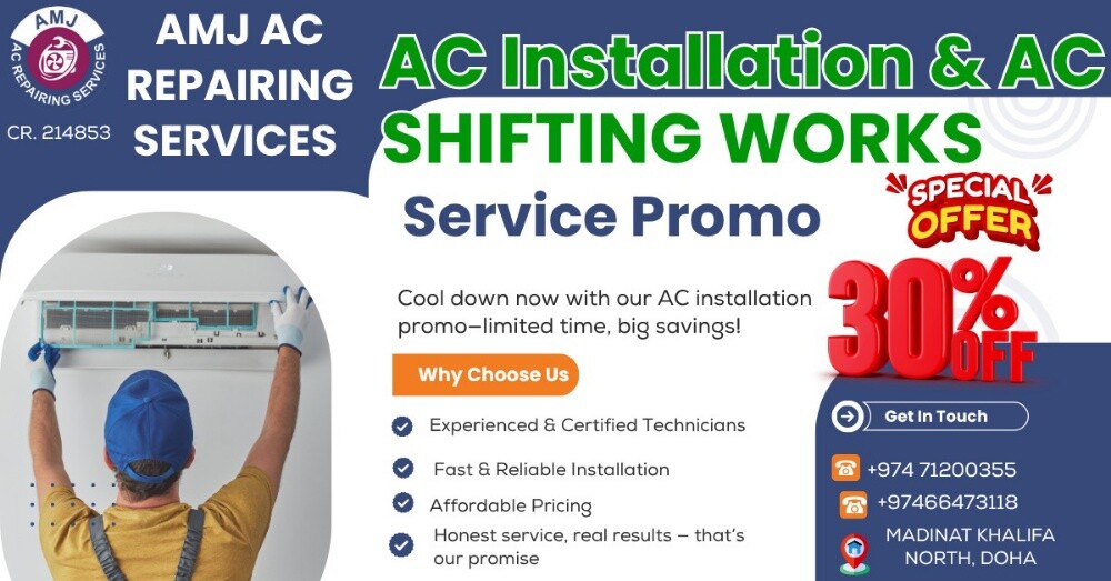 AMJ AC Repairing services in Doha - 2