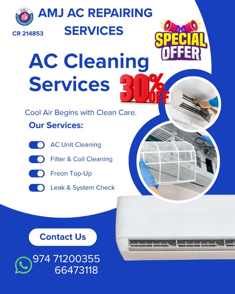 AMJ AC Repairing services in Doha - 3