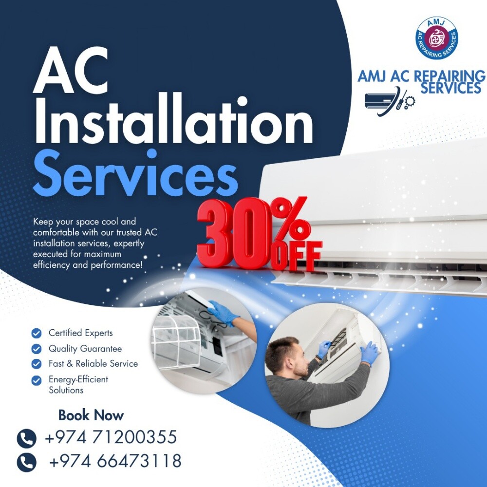 AMJ AC Repairing services in Doha - 4