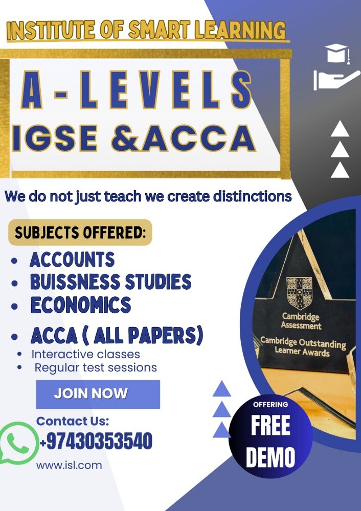 IGCSE -A LVEL- ACCA - 1
