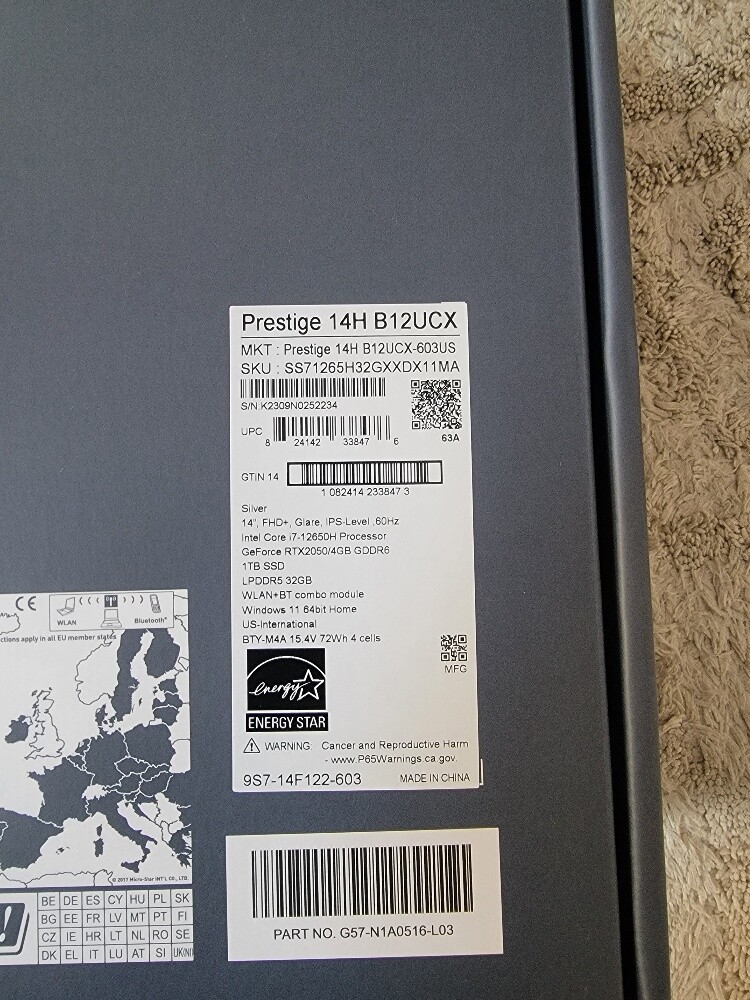 MSI laptop - 3