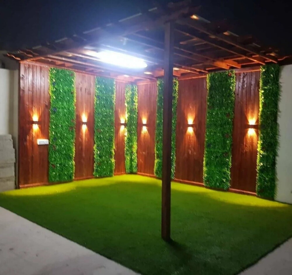 لاند سكيب وعشب صناعي واضاءه - 8