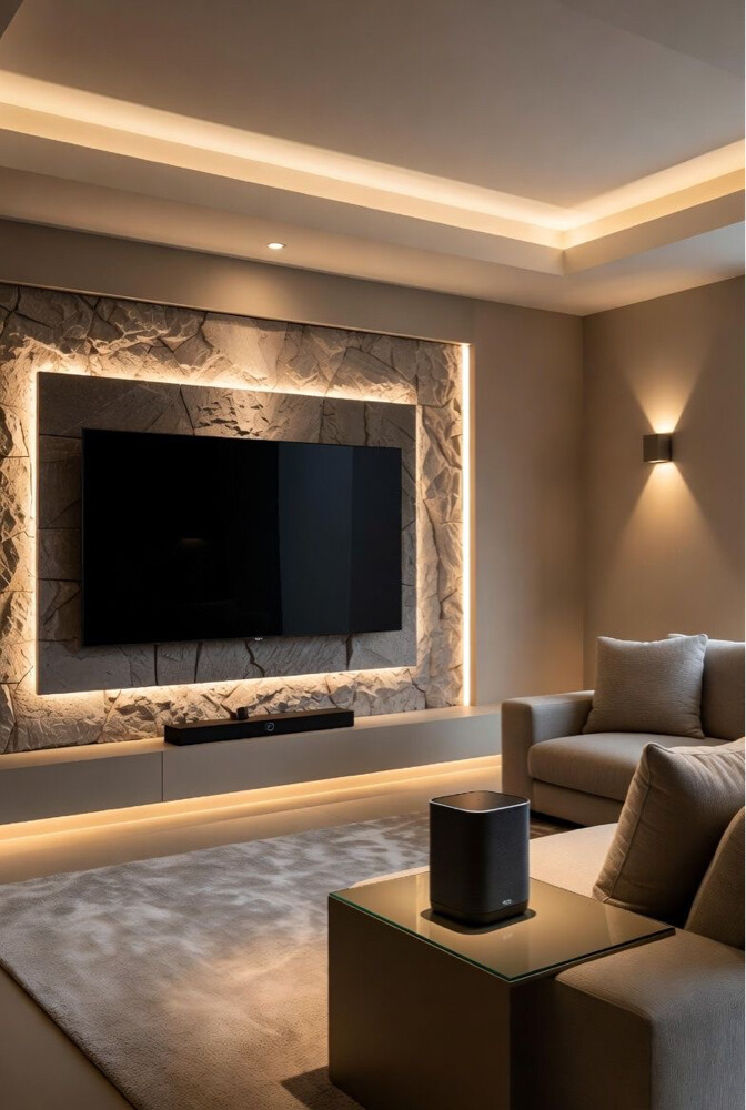 Modern Television Wall Design.  - 2