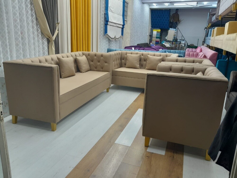 طقم كنب جديد جاهز للبيع - 3