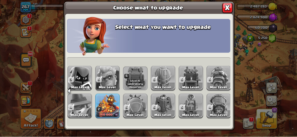 TH 17 almost max account - 3