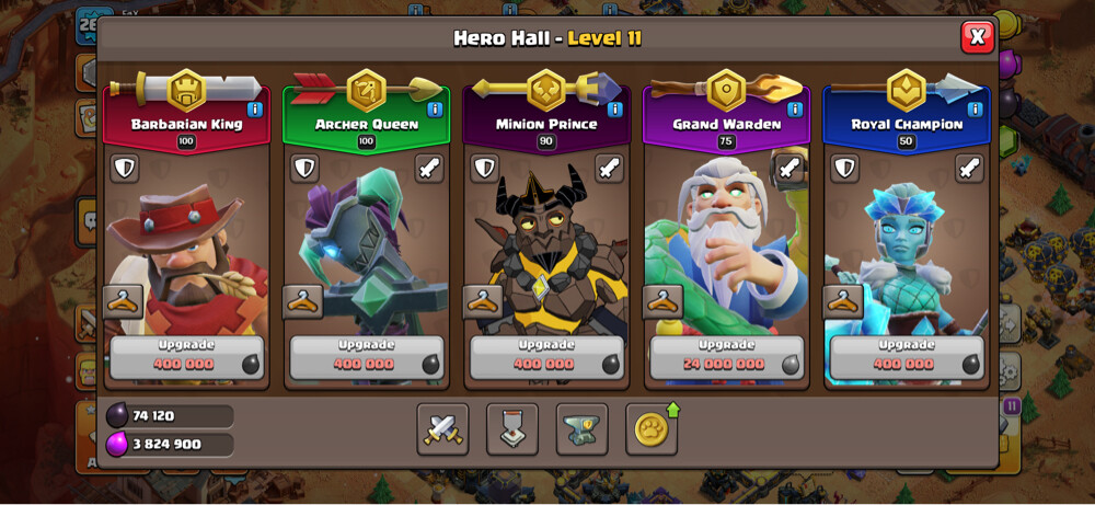 TH 17 almost max account - 11
