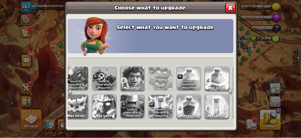 TH 17 almost max account - 2