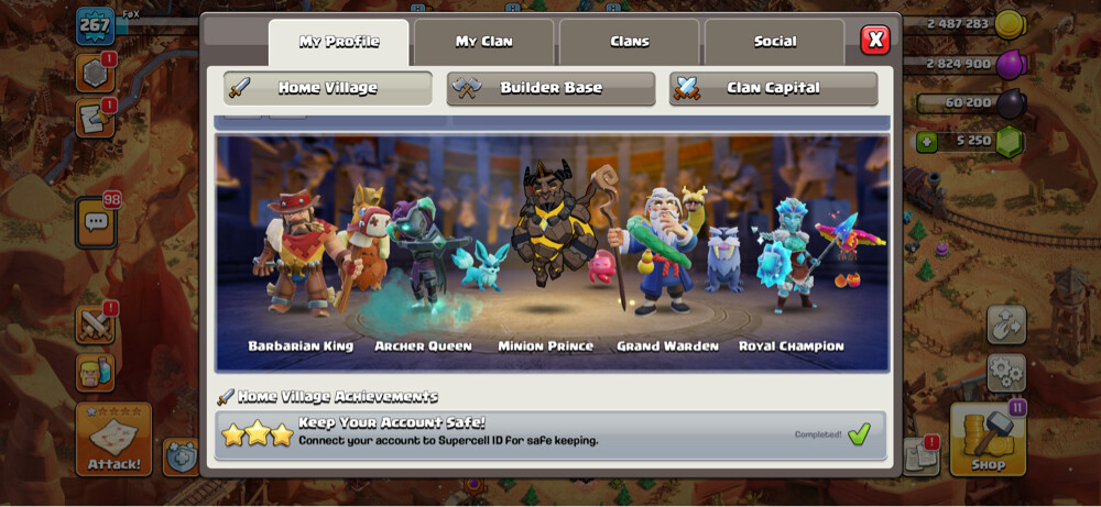 TH 17 almost max account - 5