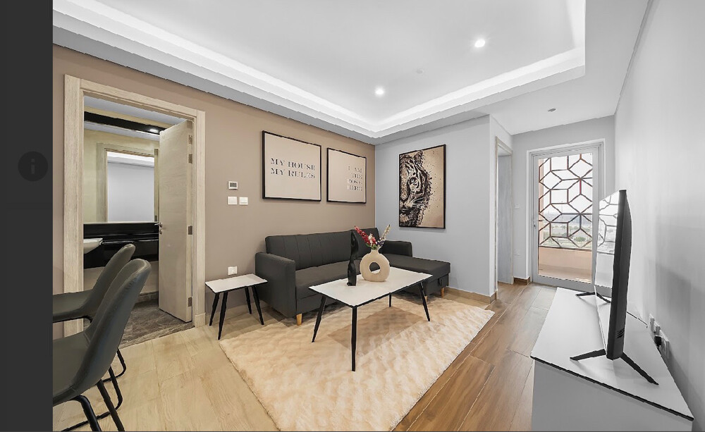 Fully Furnished) - 1 Bedroom - 5