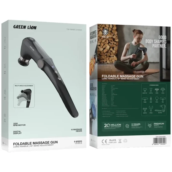 Green Lion Foldable Massage Gun - 3
