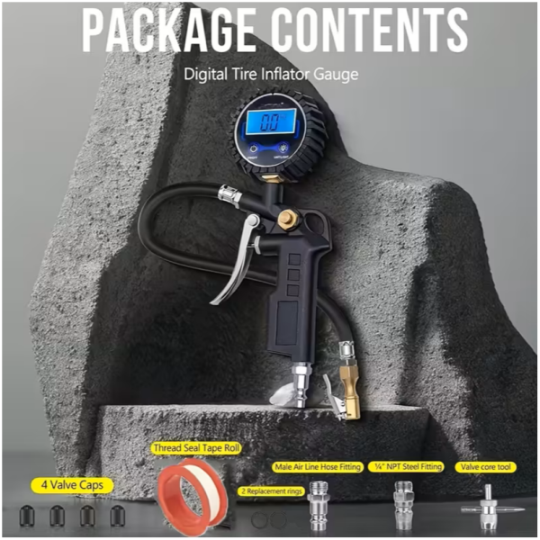 Heavy-Duty Digital Pressure Gauge - 5