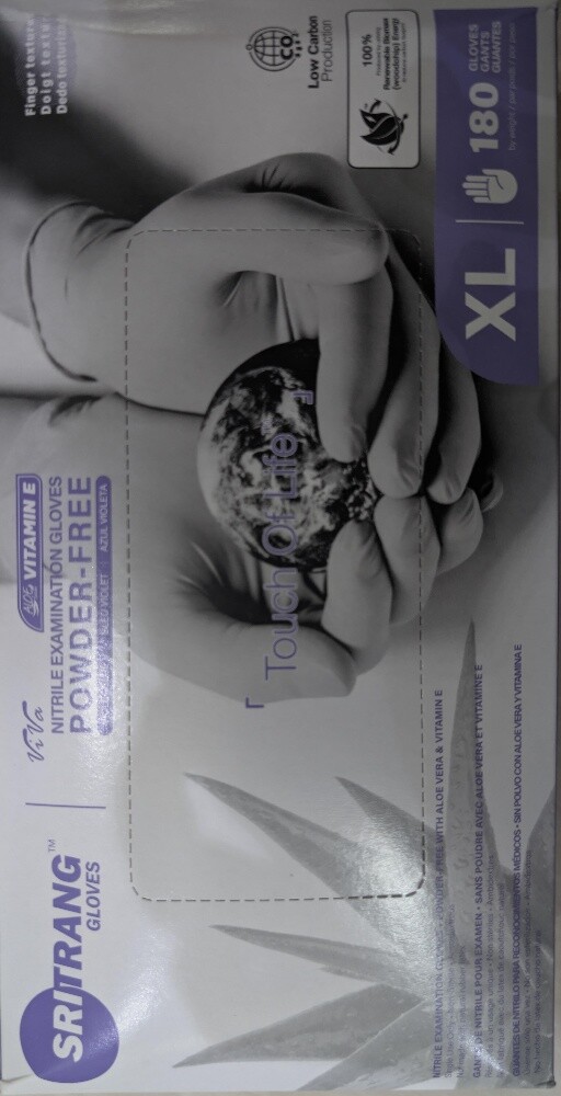 SriTrang AloeTouch Nitrile Gloves - 2