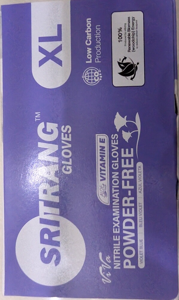 SriTrang AloeTouch Nitrile Gloves - 4