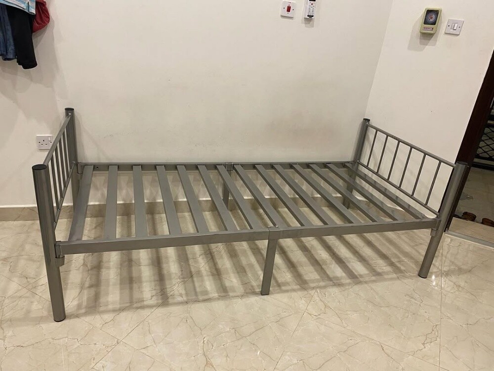 new steel single bed available - 14