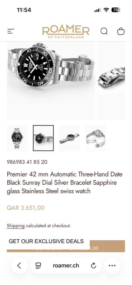Roamer premium automatic - 3