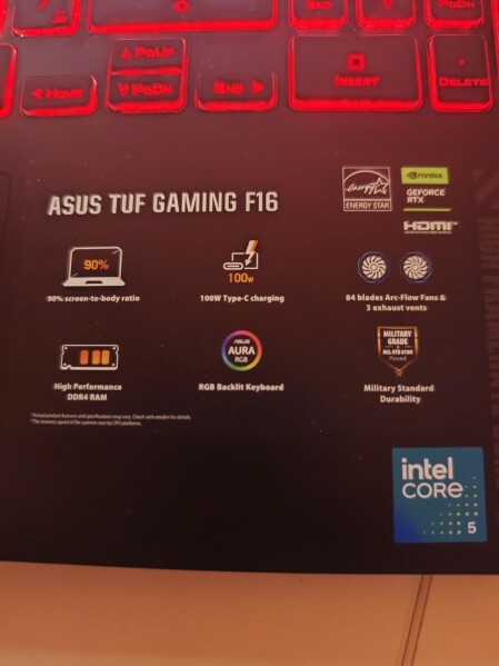 ASUS TUF Gaming F16 (3 DAY USAGE) - 3
