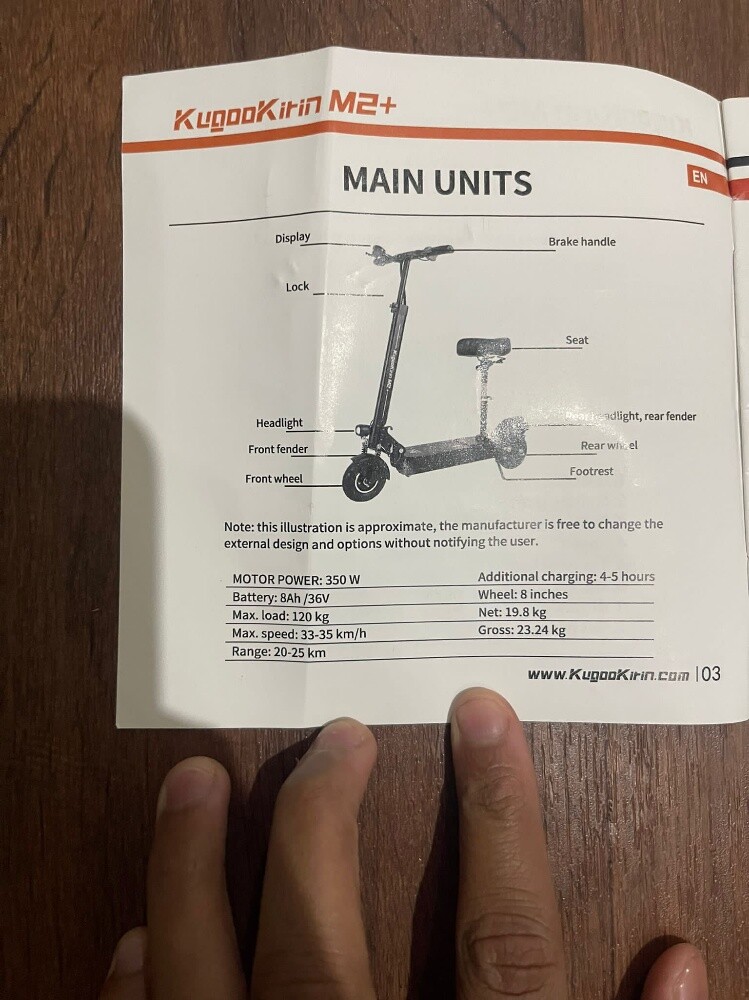 Electric scooter Kugo kirin M2+ - 3
