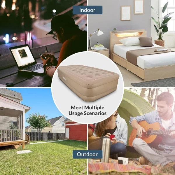 Inflatable Bed with Built in pump - 1