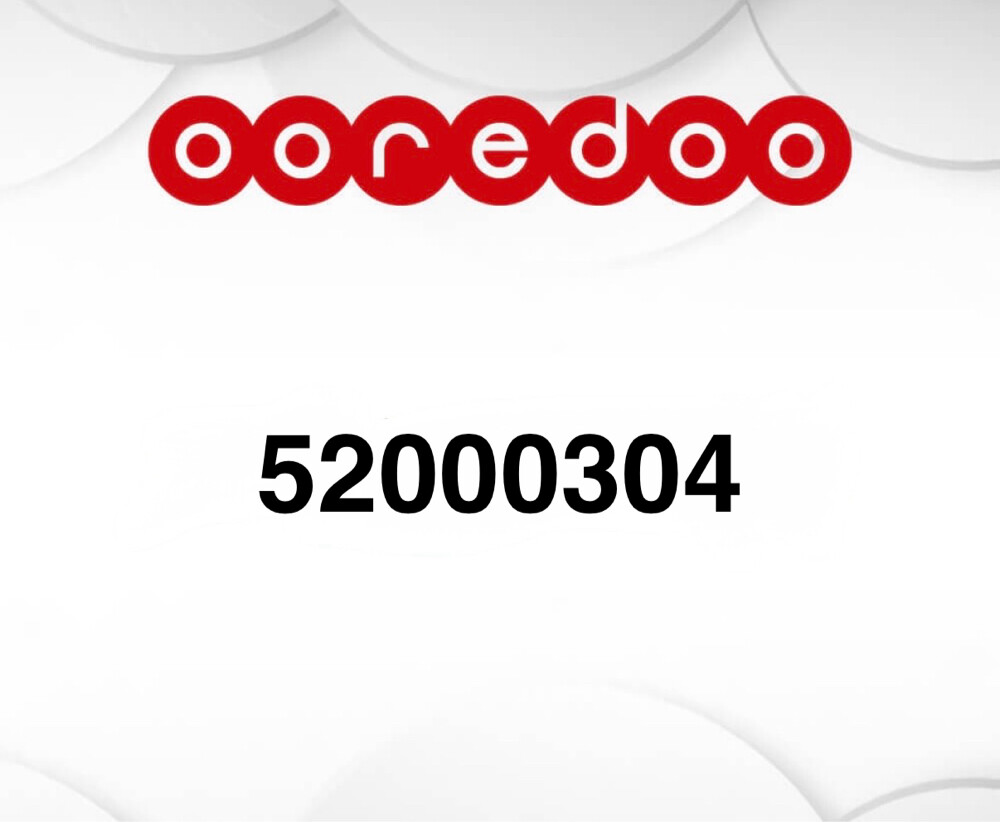 special number 52000304  - 1