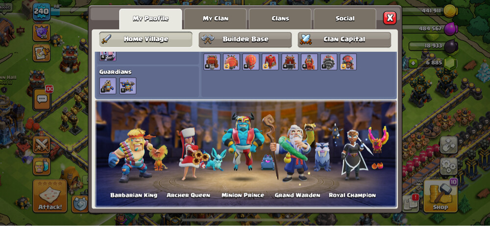Clash Royal+Clash of clans Acc - 17