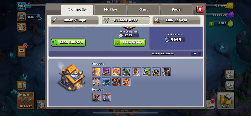Clash Royal+Clash of clans Acc - 21