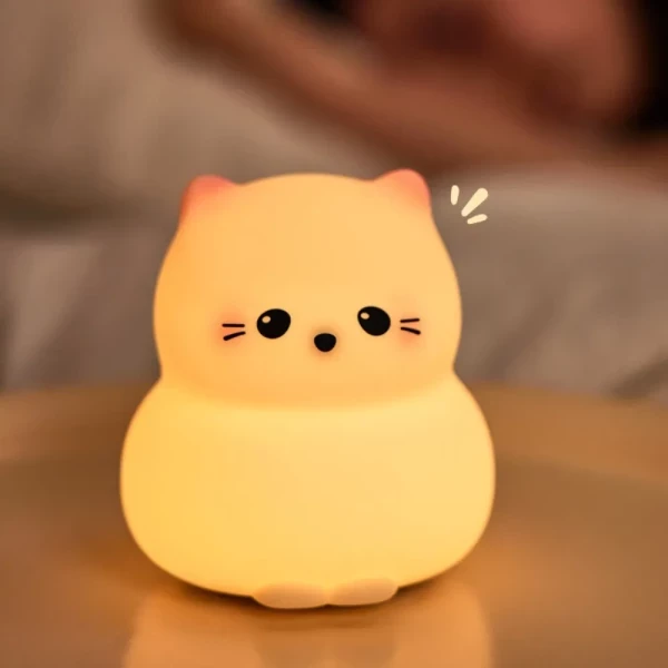 Kitty Silicone Cat Night Light - 3