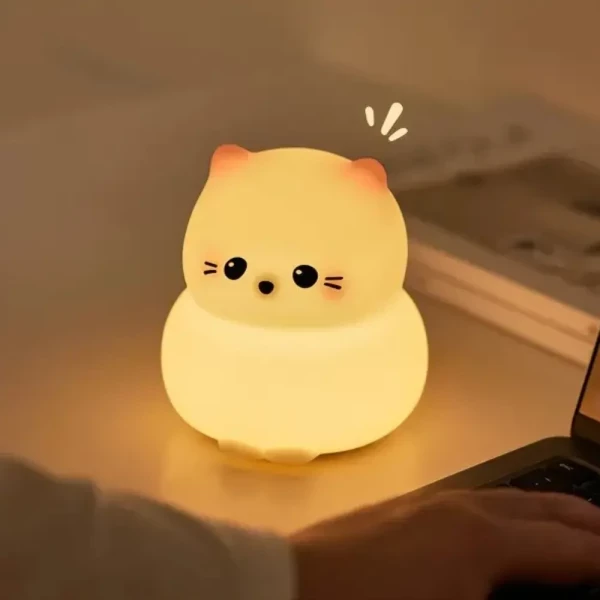 Kitty Silicone Cat Night Light - 4