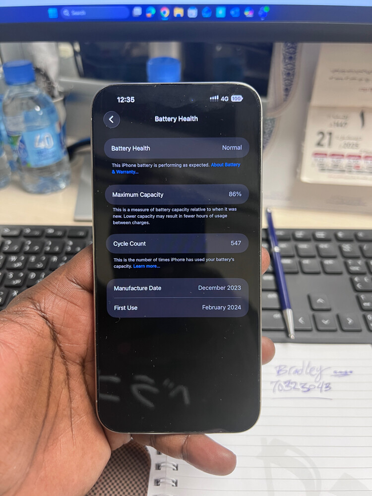 IPhone 15pro max natural titanium - 4