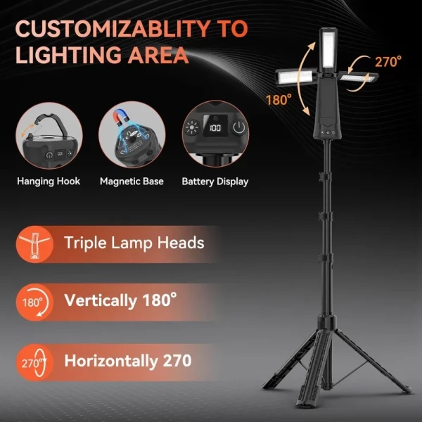 Rechargeable Camping & Work Light - 3