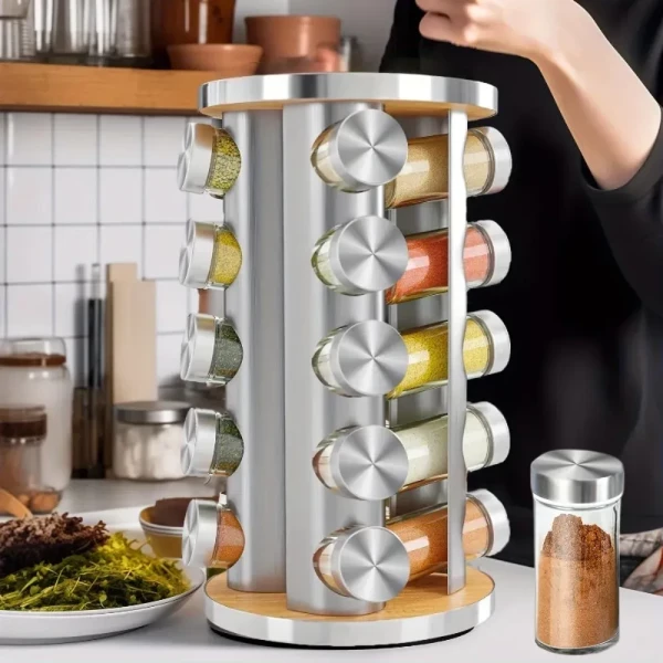 Rotating Seasoning Rack 20 Jars - 1