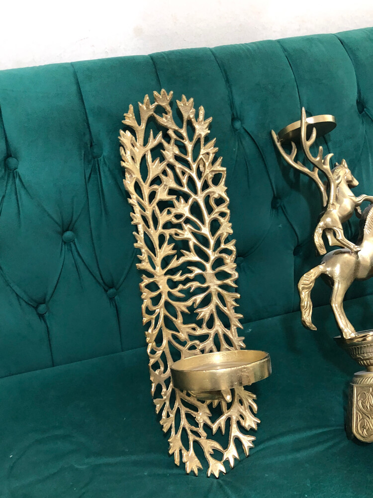 Set of 4Vintage-Style Brass Decor - 3