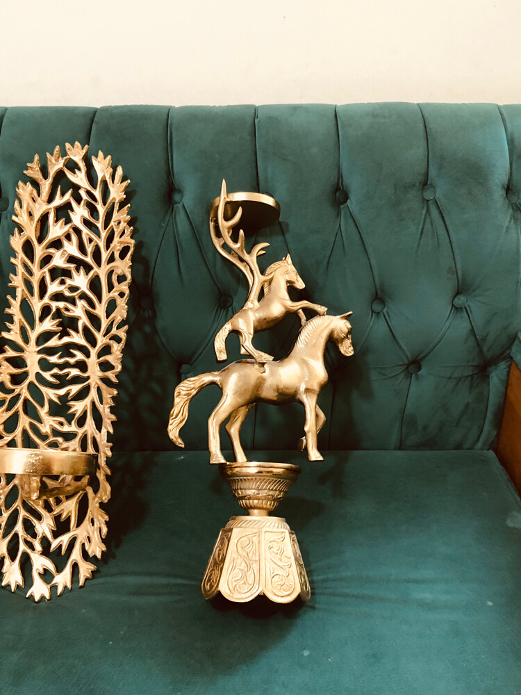 Set of 4Vintage-Style Brass Decor - 2