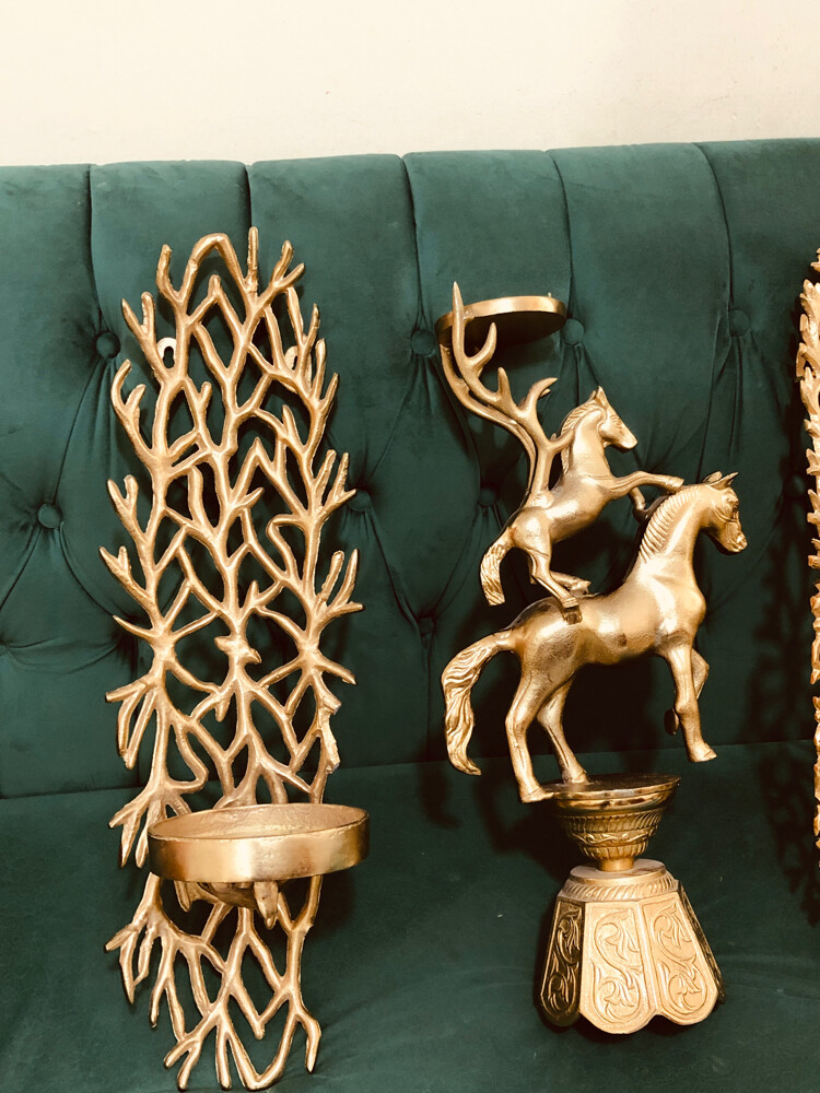 Set of 4Vintage-Style Brass Decor - 6